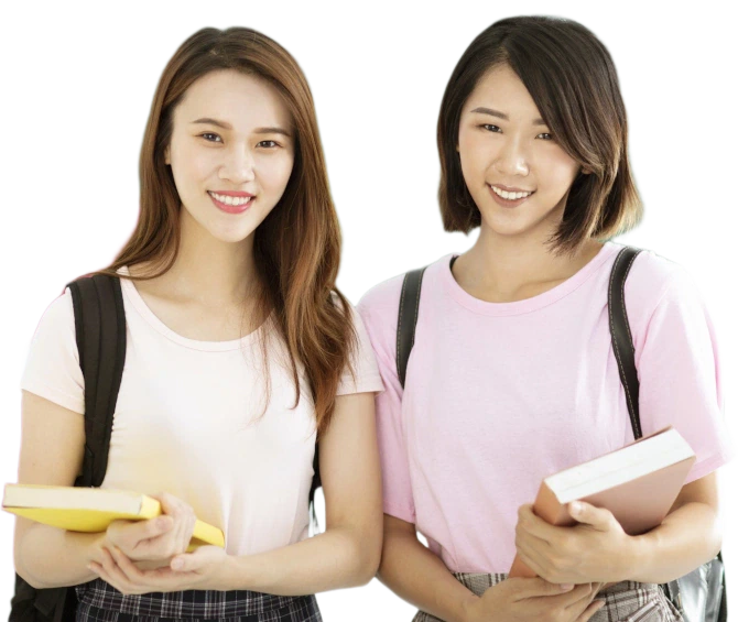 Two Smiling Student